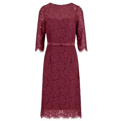 Apart Damen Spitzen Midikleid, Cocktailkleid mit Schleifengürtel, Rundhalsausschnitt, 3/4 Ärmel Formales Kleid, Florales Spitzen Etuikleid Für Hochzeitsgäste, Party & Geschäftskleidung Apart Damen Spitzen Midikleid, Cocktailkleid mit Schleifengürtel, Rundhalsausschnitt, 3/4 Ärmel Formales Kleid, Florales Spitzen Etuikleid Für Hochzeitsgäste, Party & Geschäftskleidung