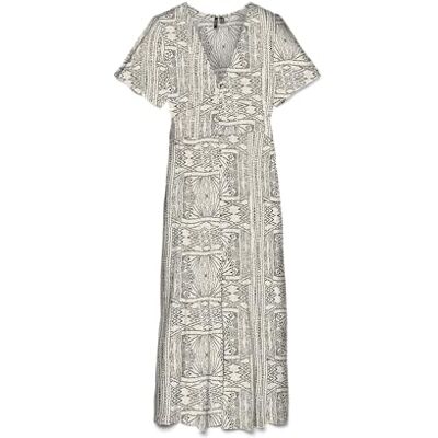 VERO MODA Vmmenny Ss 7/8 Detial Dress WVN Ga VERO MODA Vmmenny Ss 7/8 Detial Dress WVN Ga