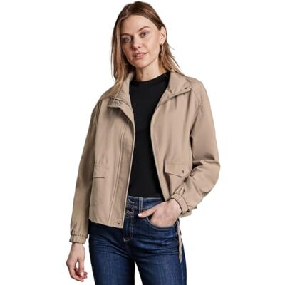 Street One Damen Kurze Jacke mit Stehkragen Street One Damen Kurze Jacke mit Stehkragen