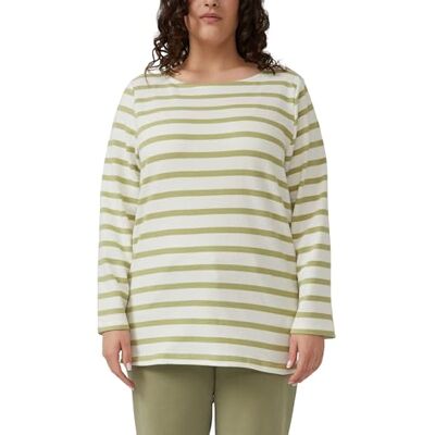 S. Oliver Damen Sweatshirt – Relaxed Fit, gestreift, U-Boot-Ausschnitt S. Oliver Damen Sweatshirt – Relaxed Fit, gestreift, U-Boot-Ausschnitt