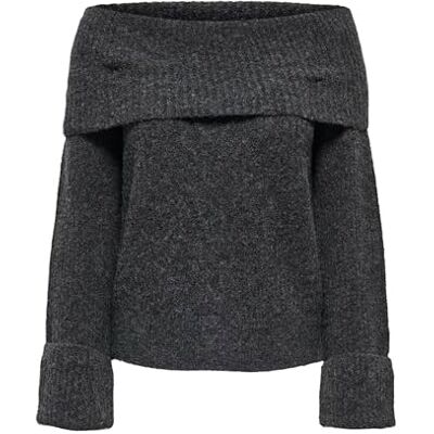 ONLY Onlluna Ls Off Shoulder Pullover KNT ONLY Onlluna Ls Off Shoulder Pullover KNT