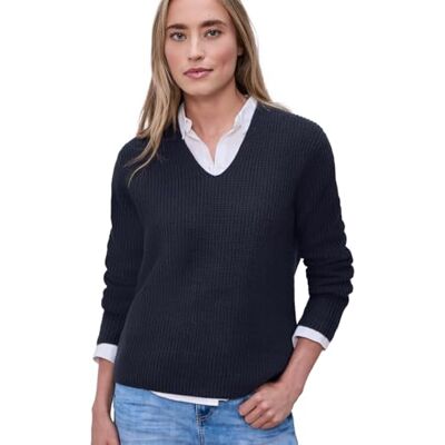 Street One Pullover in Unifarbe Shadowed Navy 36 Street One Pullover in Unifarbe Shadowed Navy 36