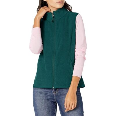 Amazon Damen Ärmellose Polar Soft Fleece-Weste Mit Klassischer Passform (Erhältlich In Übergröße), Dunkelgrün Heidekraut, M Amazon Damen Ärmellose Polar Soft Fleece-Weste Mit Klassischer Passform (Erhältlich In Übergröße), Dunkelgrün Heidekraut, M