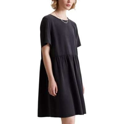 Marc O' Polo Denim Damen Kleid mit Rundhalsausschnitt Kurzarm, Blau (Blue Depths), S Marc O' Polo Denim Damen Kleid mit Rundhalsausschnitt Kurzarm, Blau (Blue Depths), S