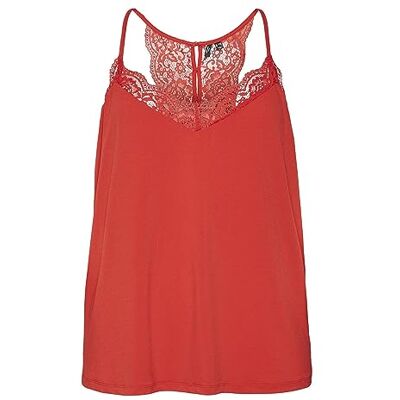 VERO MODA Female Oberteil ohne Ärmel Spitzenverziertes VERO MODA Female Oberteil ohne Ärmel Spitzenverziertes