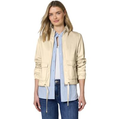 Street One Jacke mit Tunnelzug und Zipper smoke beige 40 Street One Jacke mit Tunnelzug und Zipper smoke beige 40