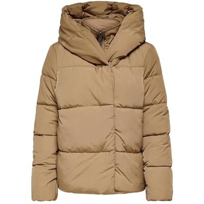 ONLY Damen ONLNEWSYDNEY SARA Puffer Jacket CC OTW Jacke, Braun, M ONLY Damen ONLNEWSYDNEY SARA Puffer Jacket CC OTW Jacke, Braun, M