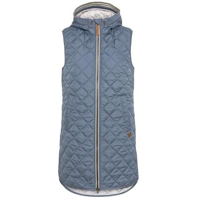 camel active Damen Lange Steppweste aus recyceltem Polyester Hellblau, womenswear-34 camel active Damen Lange Steppweste aus recyceltem Polyester Hellblau, womenswear-34