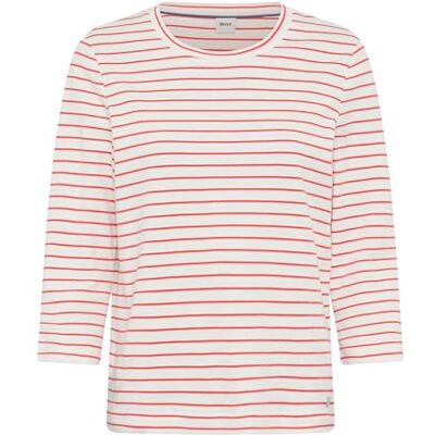 Brax Style CIRA gestreiftes T-Shirt in Einer Interlock-Ware mit 3/4-Arm Brax Style CIRA gestreiftes T-Shirt in Einer Interlock-Ware mit 3/4-Arm