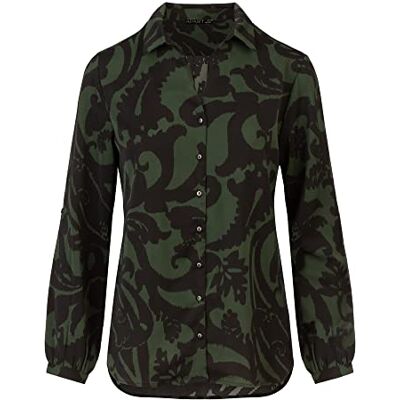 Apart Damen Bluse Blouse, Schwarz-grün, 40 EU Apart Damen Bluse Blouse, Schwarz-grün, 40 EU