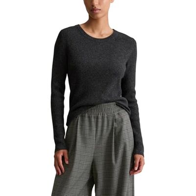 Marc O' Polo Marc OߴPolo Denim Damen Strickpullover mit Rundhalsausschnitt Slim Fit, Grau (Anthra Melange), XXL Marc O' Polo Marc OߴPolo Denim Damen Strickpullover mit Rundhalsausschnitt Slim Fit, Grau (Anthra Melange), XXL