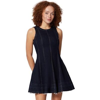 Amazon Damen Fit & Flare Denim Minikleid, Rinse Denim, 42 Amazon Damen Fit & Flare Denim Minikleid, Rinse Denim, 42