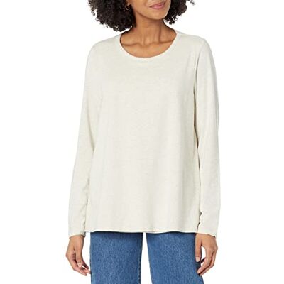 Amazon Damen Still-T-Shirt aus Baumwoll-Modal für Schwangerschaft und Stillzeit, Haferbeige Meliert, XS Amazon Damen Still-T-Shirt aus Baumwoll-Modal für Schwangerschaft und Stillzeit, Haferbeige Meliert, XS