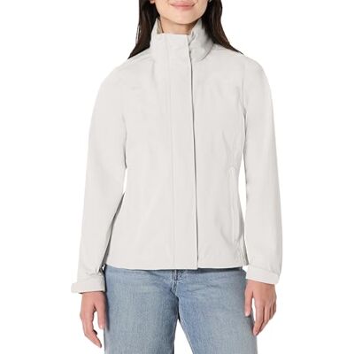Amazon Damen Leichte Wasserdichte Regenjacke mit Kapuze, Gebrochenes Weiß, S Amazon Damen Leichte Wasserdichte Regenjacke mit Kapuze, Gebrochenes Weiß, S