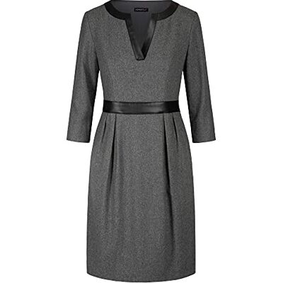 ApartFashion Damen Jurk Kleid, Anthrazit-Melange, 34 EU ApartFashion Damen Jurk Kleid, Anthrazit-Melange, 34 EU