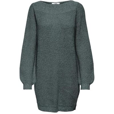 JDY Damen whitney Megan L/S Boat Dress Knt Noos Strickkleid, North Atlantic/Detail:w Black Ply, M EU JDY Damen whitney Megan L/S Boat Dress Knt Noos Strickkleid, North Atlantic/Detail:w Black Ply, M EU