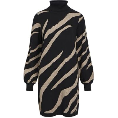 Object OBJRAY L/S Knit Rollneck Dress AOP NOOS Object OBJRAY L/S Knit Rollneck Dress AOP NOOS