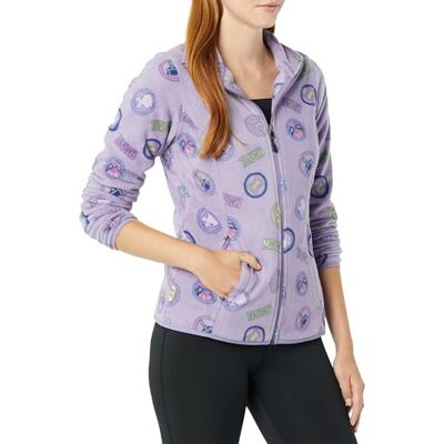 Amazon Disney Marvel Star Wars Princess Damen Strickfleece-Jacke mit durchgehendem Reißverschluss und Stehkragen, Marvel Logo, XL Amazon Disney Marvel Star Wars Princess Damen Strickfleece-Jacke mit durchgehendem Reißverschluss und Stehkragen, Marvel Logo, XL