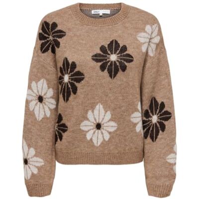 ONLY Onlfreesia Ls Flower O-Neck KNT Noos ONLY Onlfreesia Ls Flower O-Neck KNT Noos