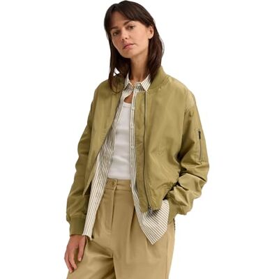 Bugatti Damen Blouson Jacke, leicht glänzend, Loose Fit, Beige Bugatti Damen Blouson Jacke, leicht glänzend, Loose Fit, Beige