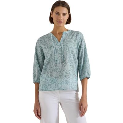 Cecil 3/4-Arm Tunika mit Blätterprint Crystal Mint M Cecil 3/4-Arm Tunika mit Blätterprint Crystal Mint M