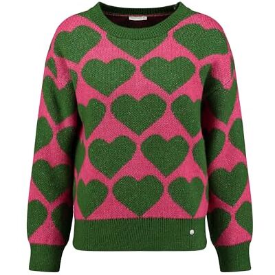 KEY LARGO Damen Beat Round Pullover, Green (1500), S KEY LARGO Damen Beat Round Pullover, Green (1500), S