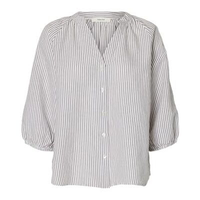 SELECTED WOMEN Damen Slfcleo-Alberta Linen Blend Shirt Noos, Bright White, 38 SELECTED WOMEN Damen Slfcleo-Alberta Linen Blend Shirt Noos, Bright White, 38