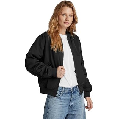 G-STAR RAW Damen Bomber Padded Jacke, Schwarz (dk black D24258-C935-6484), M G-STAR RAW Damen Bomber Padded Jacke, Schwarz (dk black D24258-C935-6484), M