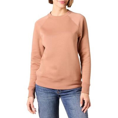 Amazon Damen-Sweatshirt mit Rundhalsausschnitt und langen Ärmeln (Erhältlich In Übergröße), Hellbraun, XX-Large Amazon Damen-Sweatshirt mit Rundhalsausschnitt und langen Ärmeln (Erhältlich In Übergröße), Hellbraun, XX-Large