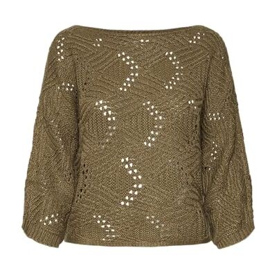 VERO MODA Vmgigi 3/4 Boatneck Pullover Noos VERO MODA Vmgigi 3/4 Boatneck Pullover Noos