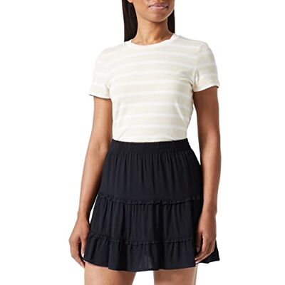 VERO MODA Damen Vmeasy FRL Mini Skirt R1 WVN Ga Rock, Schwarz, M EU VERO MODA Damen Vmeasy FRL Mini Skirt R1 WVN Ga Rock, Schwarz, M EU