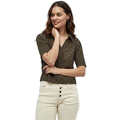 Desires Amuse 2/4 Ärmel Spitze Polo Top Damen Top In Green Herbst Damen Oberteile Größe M Desires Amuse 2/4 Ärmel Spitze Polo Top Damen Top In Green Herbst Damen Oberteile Größe M