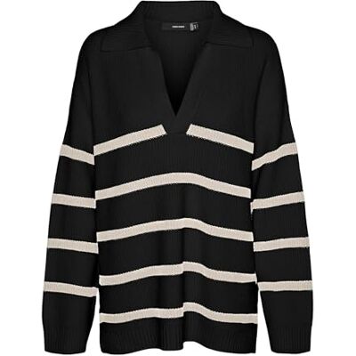 VERO MODA Vmluna Ls V-Neck Long Pullover Ga Boo VERO MODA Vmluna Ls V-Neck Long Pullover Ga Boo