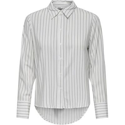ONLY Damen Onlberit Life L/S Shirt WVN Hemdkragen Langarmhemd Für Den Alltag, Snow White, XXS ONLY Damen Onlberit Life L/S Shirt WVN Hemdkragen Langarmhemd Für Den Alltag, Snow White, XXS