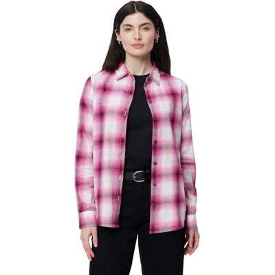 Amazon Damen Flanellhemd, Normale Passform, langärmelig, leicht, kariert, Fuchsia, Shadow Plaid, Large Amazon Damen Flanellhemd, Normale Passform, langärmelig, leicht, kariert, Fuchsia, Shadow Plaid, Large