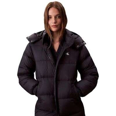 Calvin Damen Daunenmantel Essential Midweight Long Puffer mit Kapuze, Blau (Inkwell), XS Calvin Damen Daunenmantel Essential Midweight Long Puffer mit Kapuze, Blau (Inkwell), XS