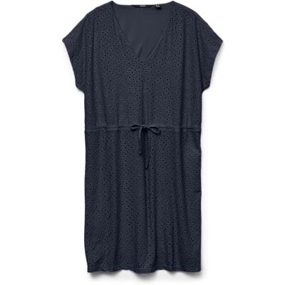 VERO MODA Damen Vmtassa Ss Short Dress JRS Noos, Navy Blazer, Small VERO MODA Damen Vmtassa Ss Short Dress JRS Noos, Navy Blazer, Small