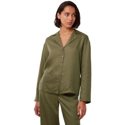 Triumph Damen Silky Sensuality Top LSL Shirt, MARTINI Olive, 42 Triumph Damen Silky Sensuality Top LSL Shirt, MARTINI Olive, 42