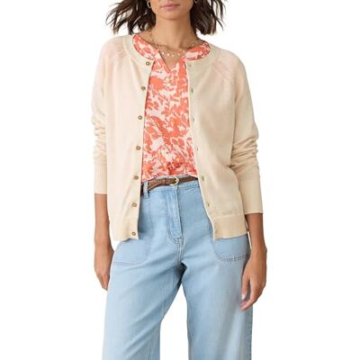 White Stuff Damen Lulu Jumper – Langarm mit Knopfleiste Cardi – NAT White – Größe 44 White Stuff Damen Lulu Jumper – Langarm mit Knopfleiste Cardi – NAT White – Größe 44
