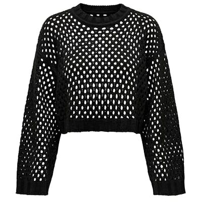 ONLY Damen Pullover Onlsmilla Short Pullover L/S KNT Noos Schwarz XS ONLY Damen Pullover Onlsmilla Short Pullover L/S KNT Noos Schwarz XS