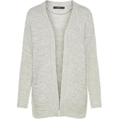 VERO MODA Damen Vmno Name Ls Cardigan Noos Strickjacke, Light Grey Melange, M EU VERO MODA Damen Vmno Name Ls Cardigan Noos Strickjacke, Light Grey Melange, M EU