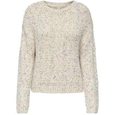 ONLY Damen Onlwinter Ls Sequins O-Neck KNT, Egret, XS ONLY Damen Onlwinter Ls Sequins O-Neck KNT, Egret, XS