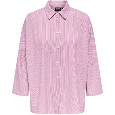 ONLY Damen Onlaugusta Shirt WVN Trendiger Hemdkragen Mit Knopfverschluss, Bonbon, XXX-Large ONLY Damen Onlaugusta Shirt WVN Trendiger Hemdkragen Mit Knopfverschluss, Bonbon, XXX-Large