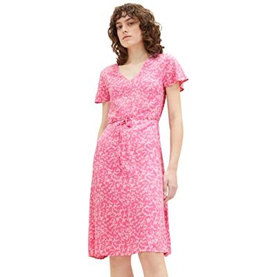 TOM TAILOR Damen 1036648 Kleid, 31745 Pink Geo Design, 38 TOM TAILOR Damen 1036648 Kleid, 31745 Pink Geo Design, 38