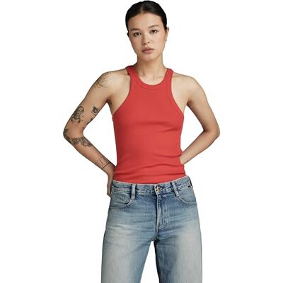 G-STAR RAW Damen Italian Army Ultra Slim Tanktop, Rosa (Finch D22768-D289-5789), M G-STAR RAW Damen Italian Army Ultra Slim Tanktop, Rosa (Finch D22768-D289-5789), M