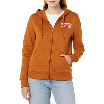 Amazon Disney Marvel Star Wars Princess Damen Fleece-Kapuzenpulli mit durchgehendem Reißverschluss (in Übergröße erhältlich), Marvel Logo, M Amazon Disney Marvel Star Wars Princess Damen Fleece-Kapuzenpulli mit durchgehendem Reißverschluss (in Übergröße erhältlich), Marvel Logo, M