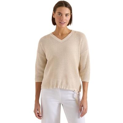 Cecil Crochet Pullover Pearl beige M Cecil Crochet Pullover Pearl beige M