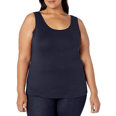 Amazon Damen Tank Top aus Baumwolle-Modal in Großen Größen, Marineblau, XXL Große Größen Amazon Damen Tank Top aus Baumwolle-Modal in Großen Größen, Marineblau, XXL Große Größen