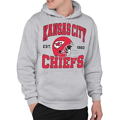 Junk Food NFL Kansas City Chiefs Team Helmet Unisex Adult Pullover Fleece Hoodie for Men and Women Size XX-Large Junk Food NFL Kansas City Chiefs Team Helmet Unisex Adult Pullover Fleece Hoodie for Men and Women Size XX-Large