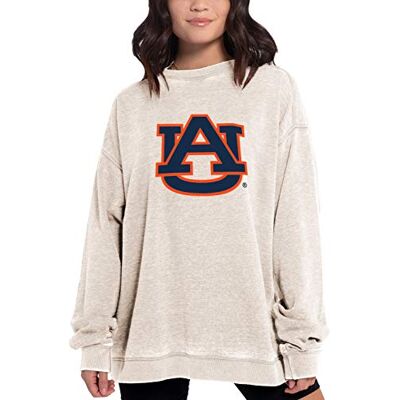 chicka-d NCAA Damen Campus Crew Pullover, Damen, Campus Crew Pullover, Hellbeige, Large chicka-d NCAA Damen Campus Crew Pullover, Damen, Campus Crew Pullover, Hellbeige, Large